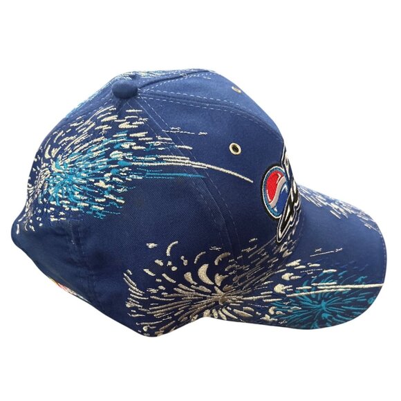 Vintage Daytona 2005 Pepsi 400 Racing Cap Blue & Silver Fireworks Design - Picture 4 of 9